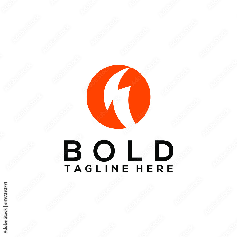 Thunder Bold Logo Design Concept Vector