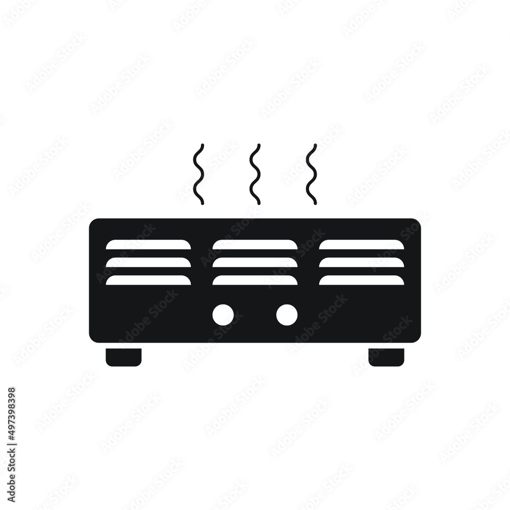 Heater icon design isolated on white background Heater icon design isolated on white background