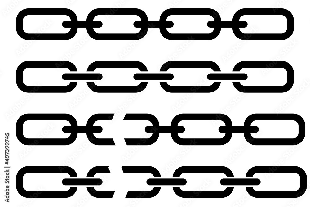 Black chain, great design for any purposes. Design element. Vector illustration. stock image. Black chain, great design for any purposes. Design element. Vector illustration. stock image.