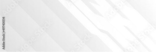 Abstract white banner background design. Vector illustration. Modern template abstract design flowing geometric, dynamic motion curve lines.