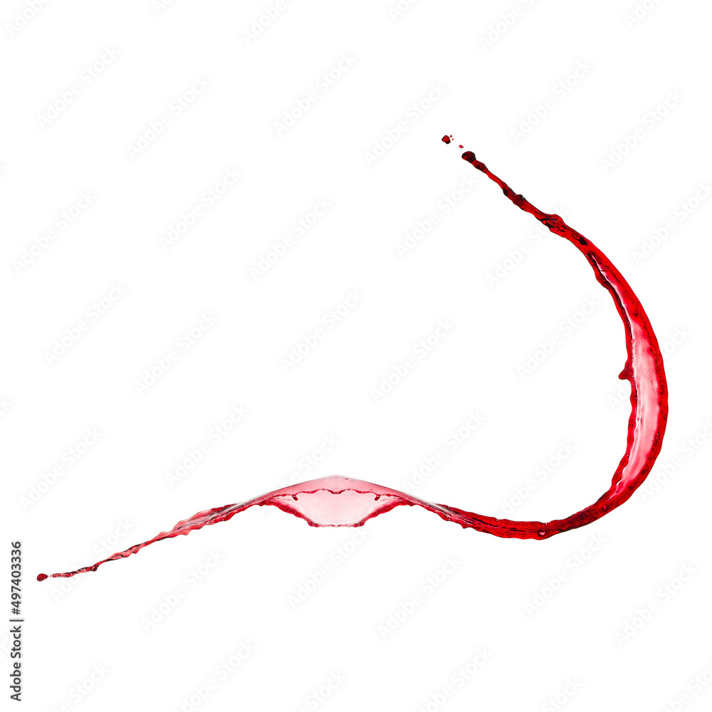 Isolated Red wine splash on white background. Isolated Red wine splash on white background.