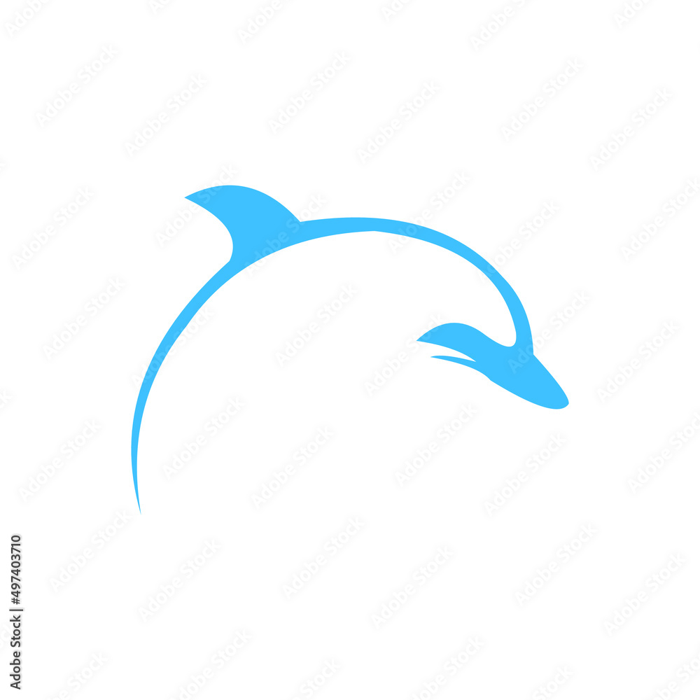 Fototapeta premium illustration logo sea fish animal icon