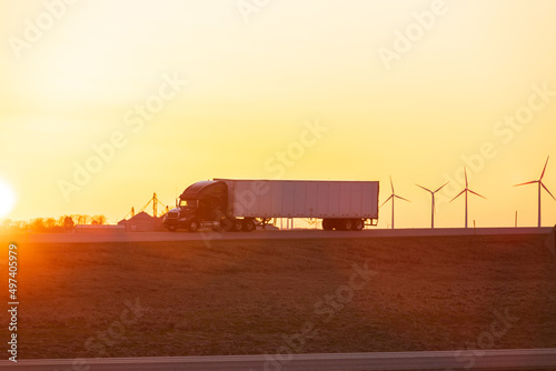 truck at sunset © KirKam