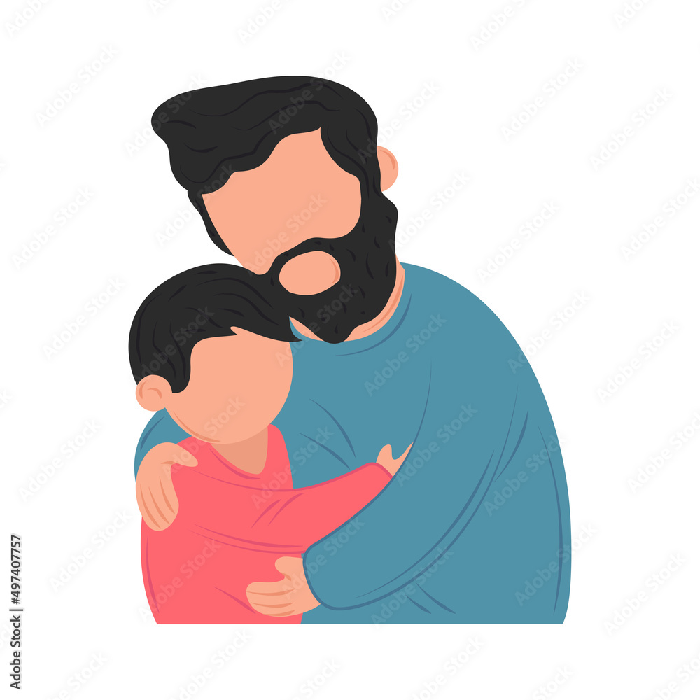 Fototapeta premium fathers and son