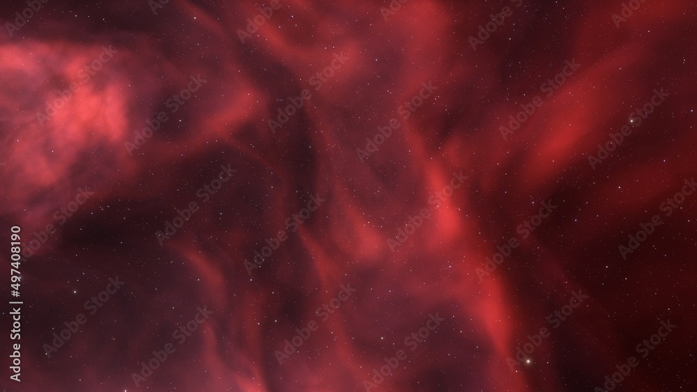 Space background with realistic nebula and shining stars. Colorful cosmos with stardust and milky way. Magic color galaxy. Infinite universe and starry night. 3d render	
