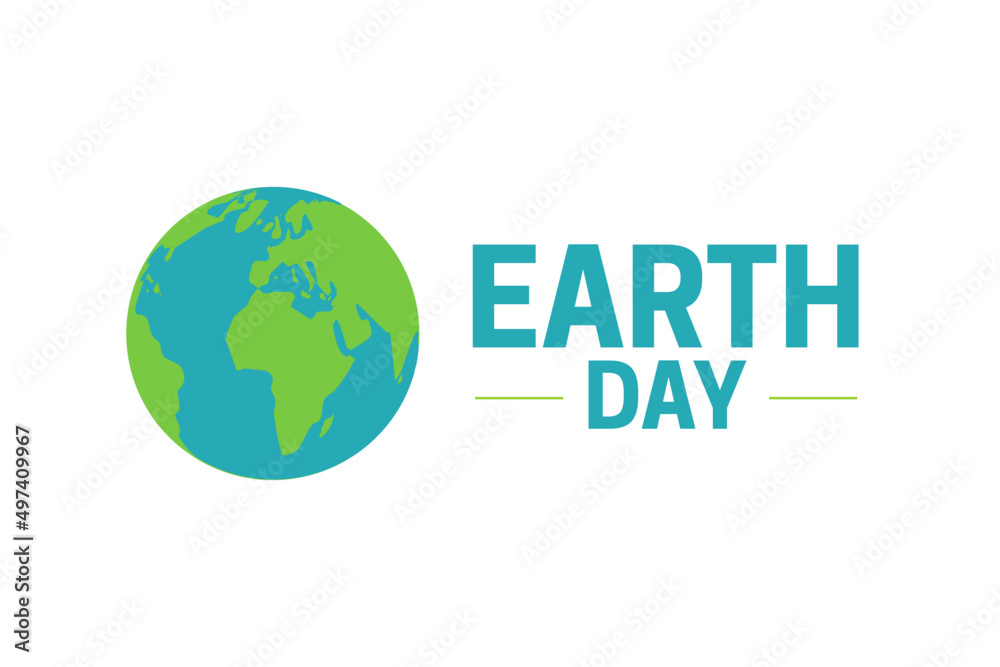 Earth Day Vector Logo Icon Isolated