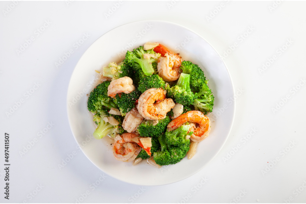 Stir Fried Broccoli with Shrimp