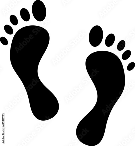  Texture of human footprint isolated on white background.eps