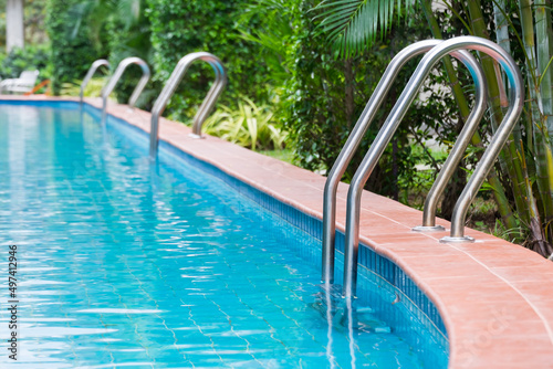 Swimming pool in the resort for relaxation