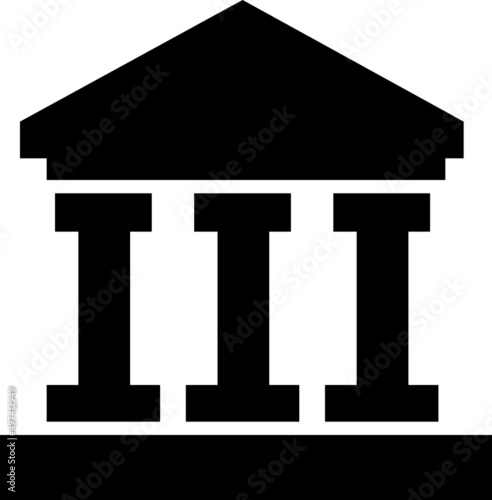 Bank Icon vector illustrtion on white background..eps
