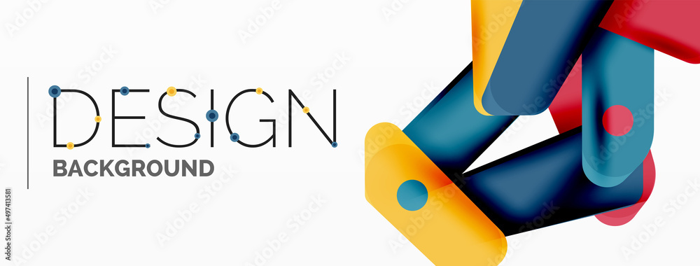 Creative geometric wallpaper. Minimal abstract background. Color bright overlapping lines composition vector illustration for wallpaper banner background or landing page Creative geometric wallpaper. Minimal abstract background. Color bright overlapping lines composition vector illustration for wallpaper banner background or landing page