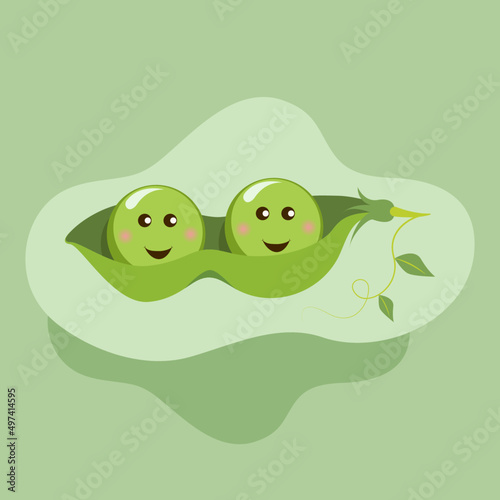 Two peas in a pod cartoon