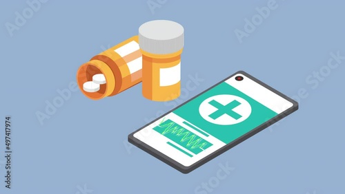 Wallpaper Mural medicine healthcare pots and smartphone Torontodigital.ca