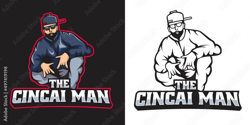 bad boy esport logo mascot design bad boy esport logo mascot design