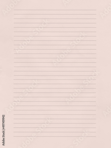 Blank lined pink paper background, Texture of art paper for design in your work.