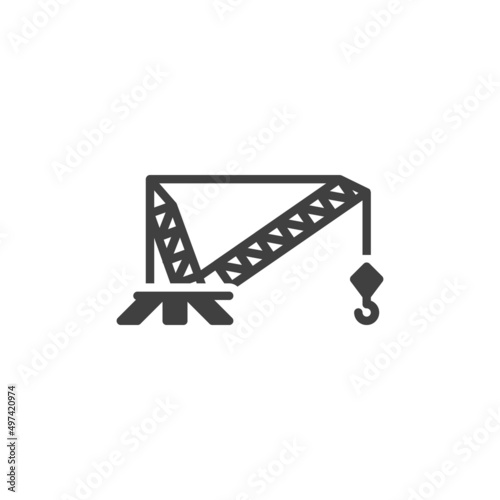 Crane hook vector icon