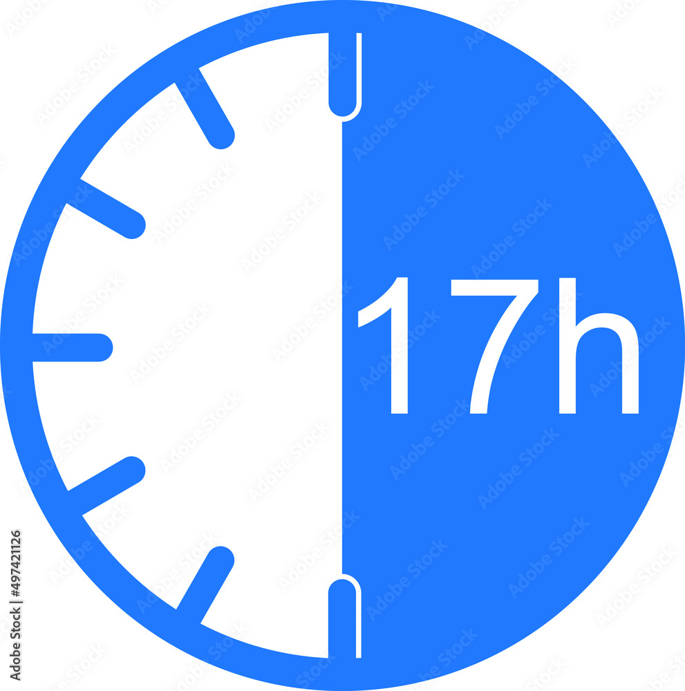 17 hour timer icon, table clock icon 17 hour timer icon, table clock icon