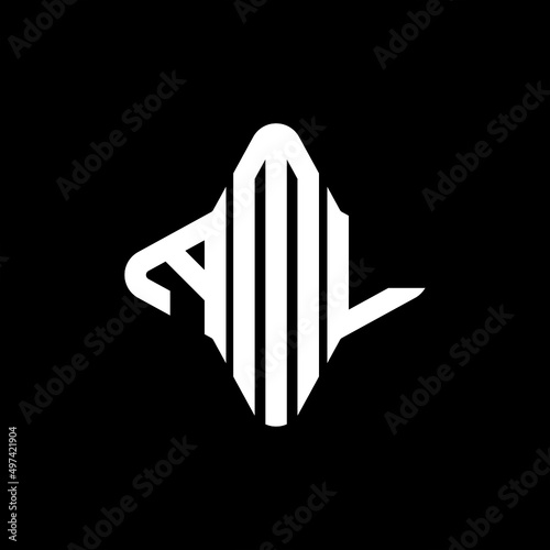 AML letter logo creative design with vector graphic