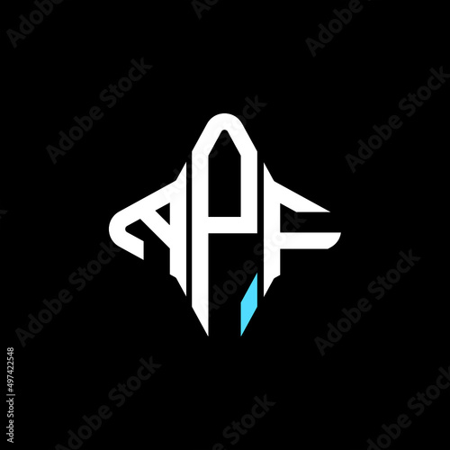 APF letter logo creative  design with vector graphic photo