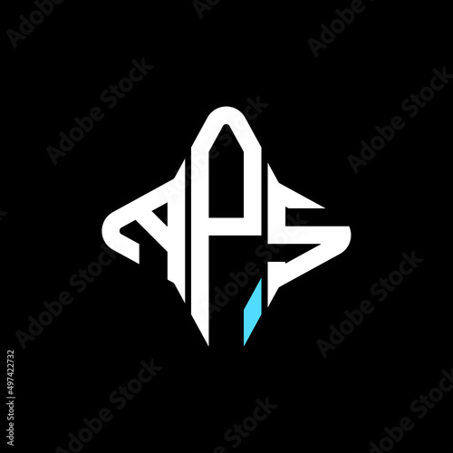 APS letter logo creative design with vector graphic