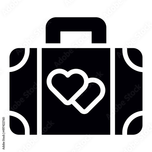 bag glyph icon