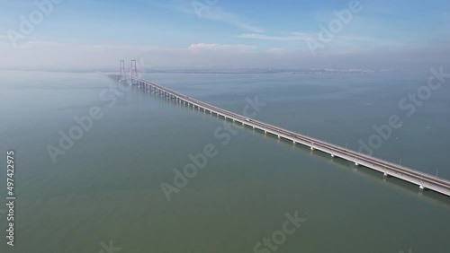 Wallpaper Mural Suramadu bridge is a Landmark of Surabaya, connection from Surabaya city and Madura island Torontodigital.ca