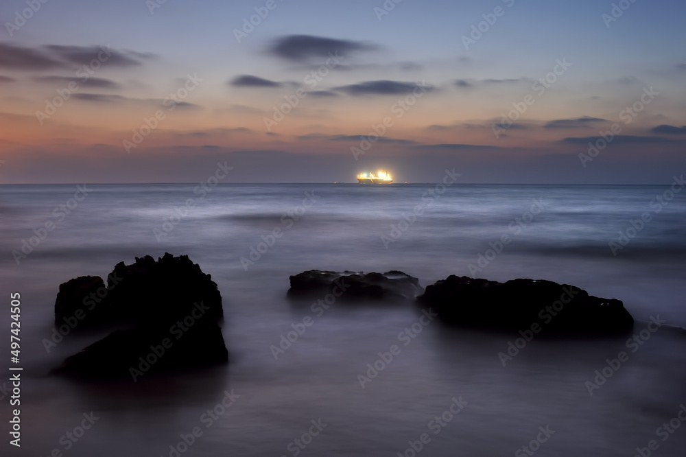 Mediterranean coast in southern Israel near the city of Ashkelon Mediterranean coast in southern Israel near the city of Ashkelon