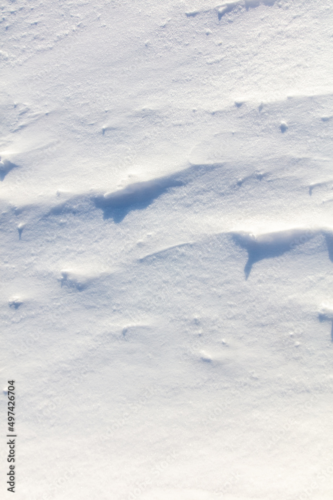 Snowy crust as an abstract background.