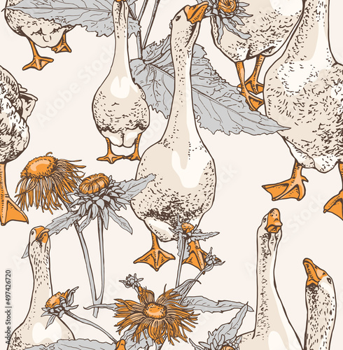 Foto Seamless wallpaper pattern