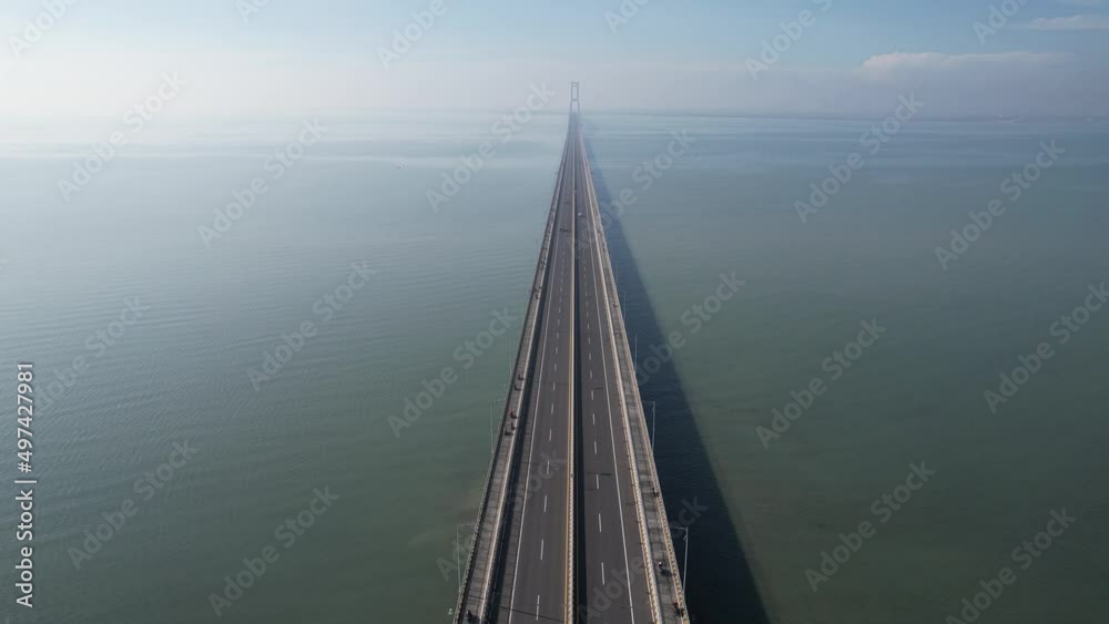 Suramadu bridge is a Landmark of Surabaya, connection from Surabaya city and Madura island