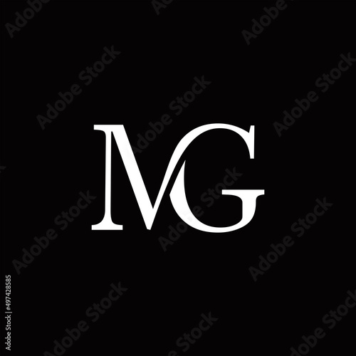 initials letter MG with luxury vector logo
