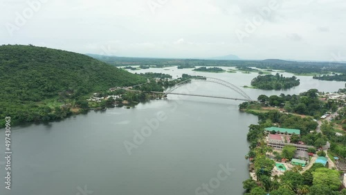 Adomi Bridge crossing in Ghana photo