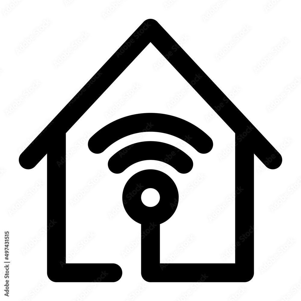 smart home line icon