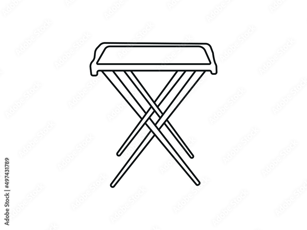 Tea table line icon concept. Tea table vector linear illustration, symbol, sign. Tea table vector.tea table. creative Business design Tea table line icon concept. Tea table vector linear illustration, symbol, sign. Tea table vector.tea table. creative Business design