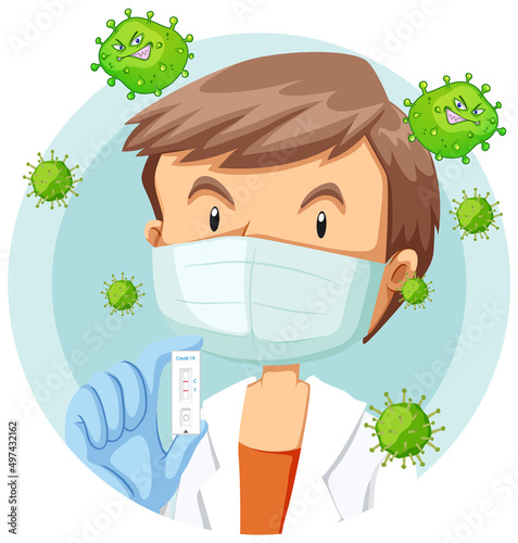Covid 19 testing with antigen test kit