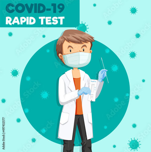 Covid 19 testing with antigen test kit