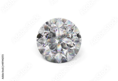 dazzling diamonds on a white background.3d render