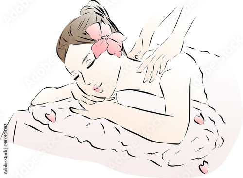 エステで施術を受ける女性