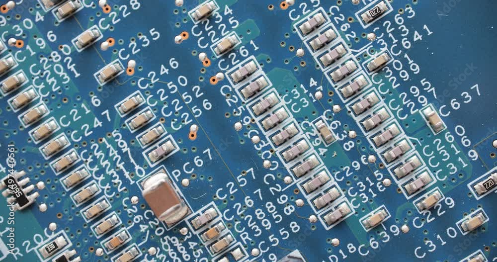 Macro d'un circuit électronique d'ordinateur Macro d'un circuit électronique d'ordinateur
