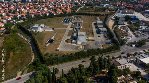 Aerial View of WWTP in Zadar, Croatia