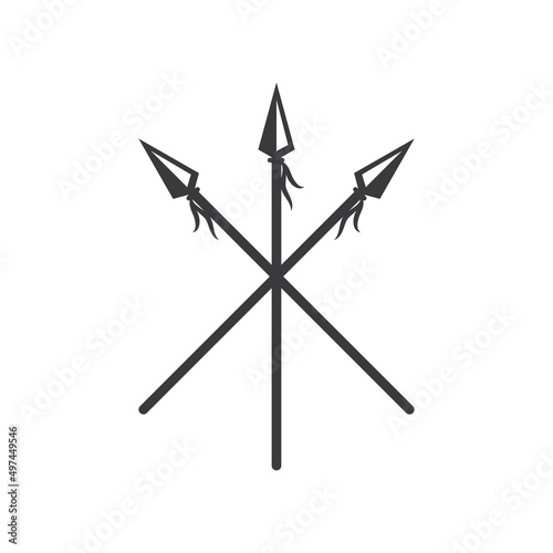 Canvas Print Spear logo and symbol