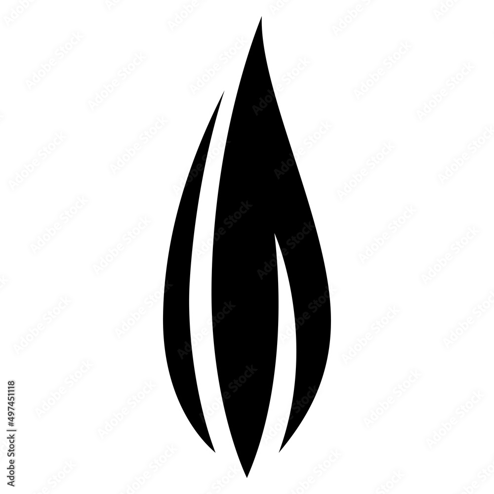 Fire flames set icons Fire flames set icons