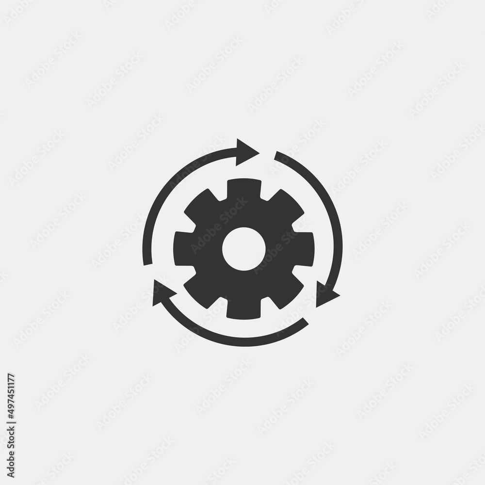 business system vector icon illustration sign business system vector icon illustration sign