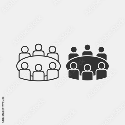 conference vector icon illustration sign 
