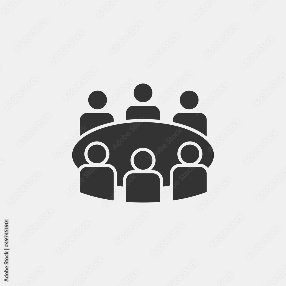 conference vector icon illustration sign conference vector icon illustration sign