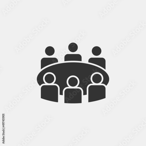 conference vector icon illustration sign 