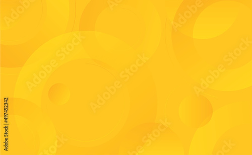 Abstract circles yellow background vector illustration