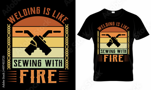 Welder T-shirt Design Template