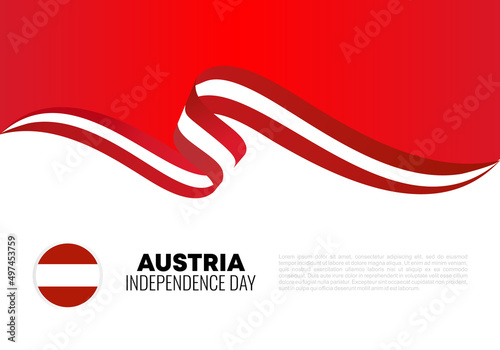 Austria independence day background for national celebration on October 26.