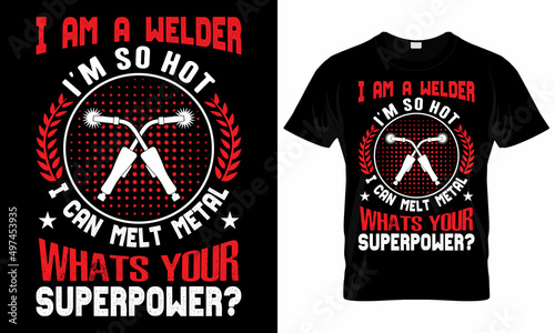 Welder T-shirt Design Template